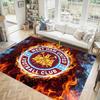 West Ham United Football Design Crystal Velvet Carpet Cozy Non?Slip Printed Rug For Bedroom Living Room Entrance