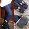 Qizlar shimlari qalin issiq qish bahorgi Jean kamon pastki leggings bolalar shimlari bolalar shimlari