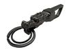 Queen-b Men's Dragon Double Ring Keychain with Carabiner and Hook, Stylish and Cool Design, Luxury Car/Home Key Chain Strap (Black)