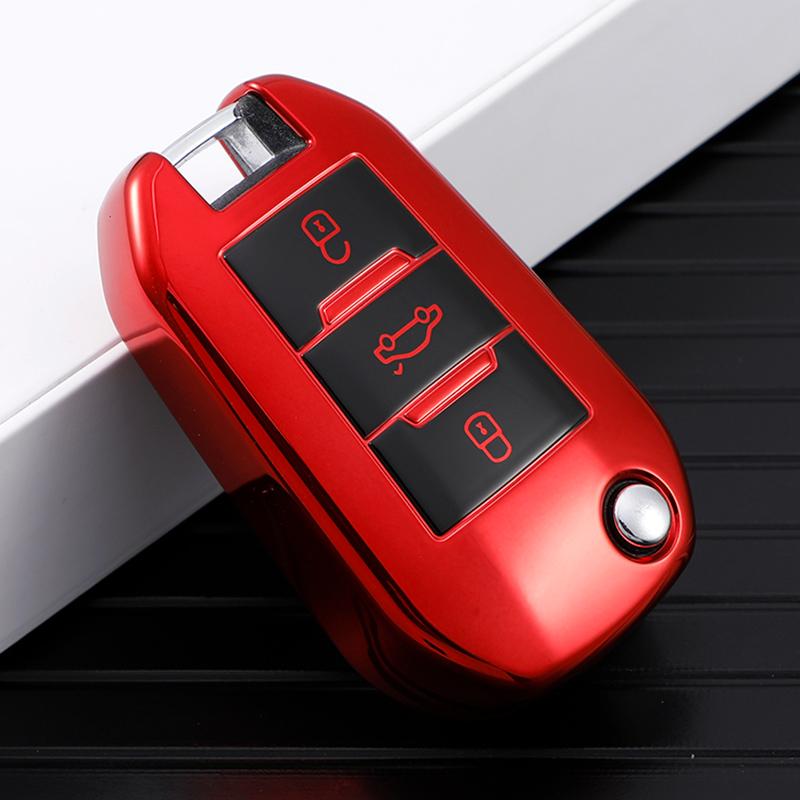 Для Citroen C4 C4L CACTUS C3 C6 C8 для Peugeot 2008 3008 4008 307 208 308 408 508 чехол для ключей автомобиля сумка аксессуары