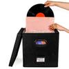 12-Inch Vinyl Record Storage Box With Lids Handles Stylish Practical LP Record Organizer Boxes For More Than 50pcs Records