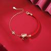 Original Tiger Red Rope Bracelet Female Agate Natal Zodiac Jewelry Guochao Woven Hand Rope Gift