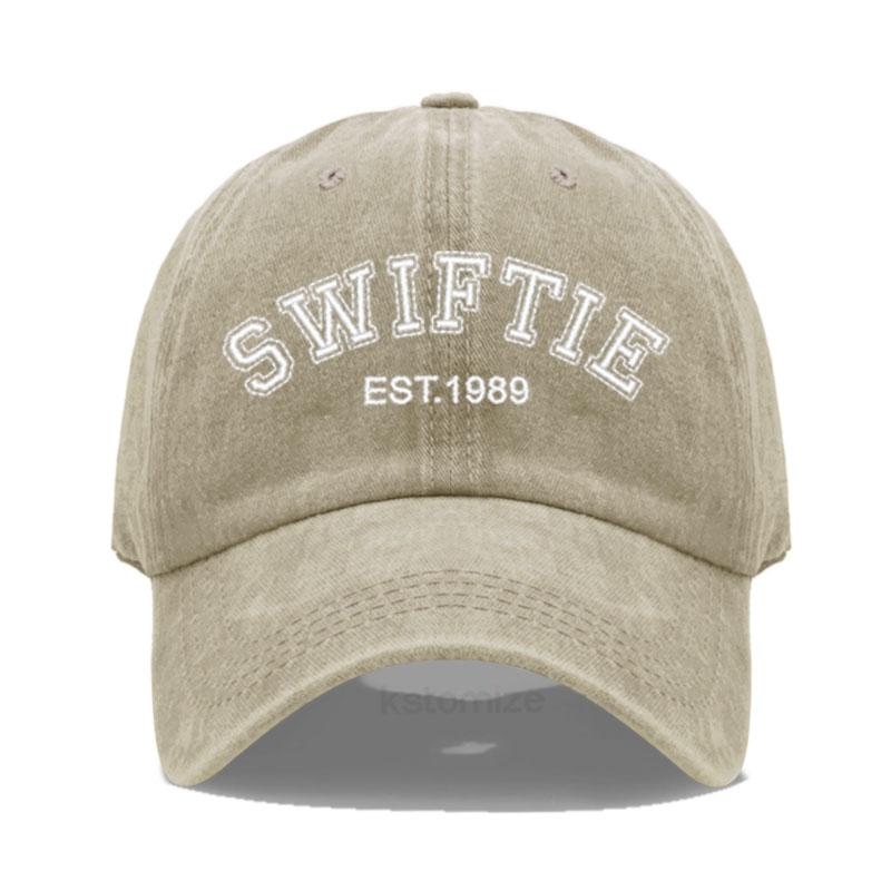 Бейсболка с вышивкой Swiftie 1989 для мужчин и женщин, унисекс, из стираного хлопка, панамка, кепка от солнца, подарок фанатам, для активного отдыха, дропшиппинг