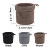 Handmade Cotton Rope Storage Basket Folding Space Saving Wall Hanging Storage Basket Round Sundries Organizer Closet Organizer