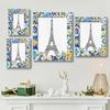 Troditional Spanish Tile Pattern 4x6 Picture Frame, Display Photos 3.5x5.5 without Mat, Elegant Picture Frames Collage Wall Home Gallery Decor