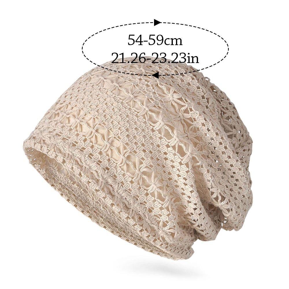 Цветы Вязаная Шапка Ажурный Солнцезащитный Козырек Дышащая Летняя Беретка Шапка Женская