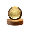 6cm 3D Crystal Ball Decoration 2025 Astronomy Solar Glass Planets Home Astronaut System B C5E9