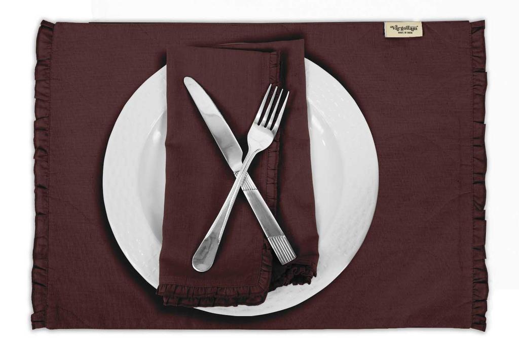 Vargottam Черный домашний декор, двусторонний декор стола, оборки, салфетки, двусторонний обеденный коврик-набор