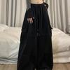 Y2K Fashion Drawstring Casual Baggy Cargo Jeans Брюки Женские Прямые Широкие Спортивные Штаны Брюки