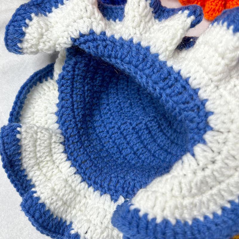 Вязаная крючком коническая панама ручной работы - Панама-рыбачка с оборками для женщин, Стильная кепка для защиты от солнца