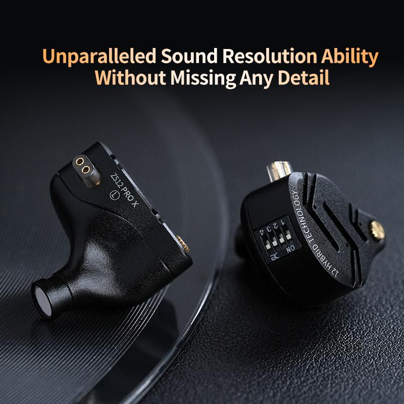 KZ ZS12 PRO X Металлические наушники 1DD+5BA Гибридные HIFI Бас Внутриканальные мониторные наушники Музыка Спорт Шумоподавление Гарнитура Новое поступление