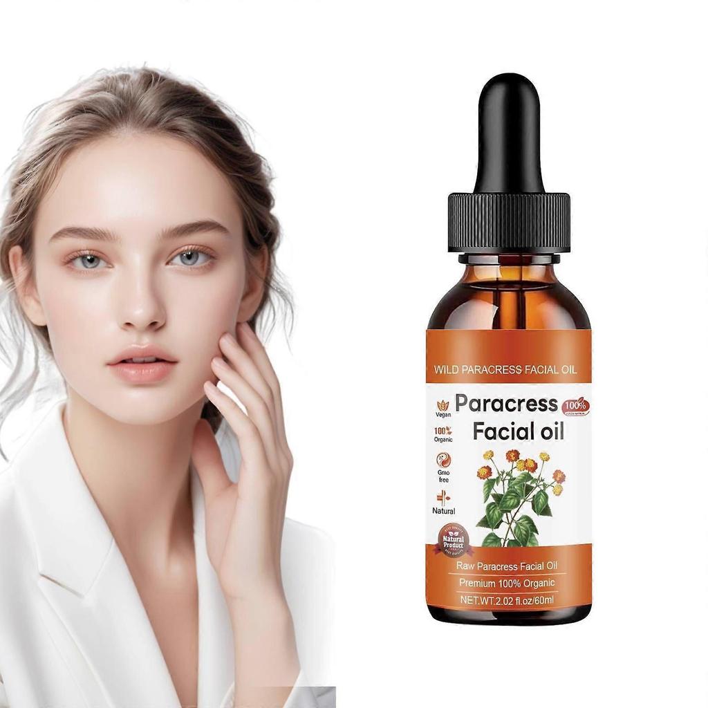 Paracress Facial Oil, Paracress Facial Organic Serum,Firm and Anti-Wrinkle Paracress Oil For Face, Smooth Fine Lines And Wrinkles