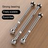 35/50CM Tension Curtain Rod Garland Holder Adjustable Expandable No Drilling Non-Slip Stainless