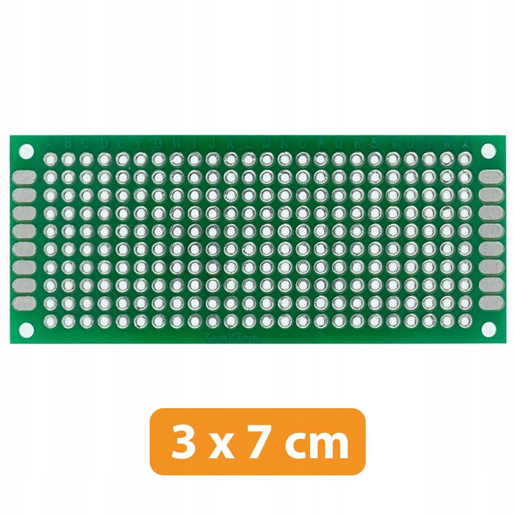 Double Sided Universal Prototype PCB 30 X 70 (Green)