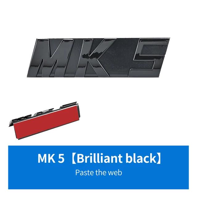 Глянцевый черный 3D ABS буквы MK5 MK6 MK7 MK7.5 эмблема для VW volkswagen GOLF решетка автомобиля кронштейн значок наклейка