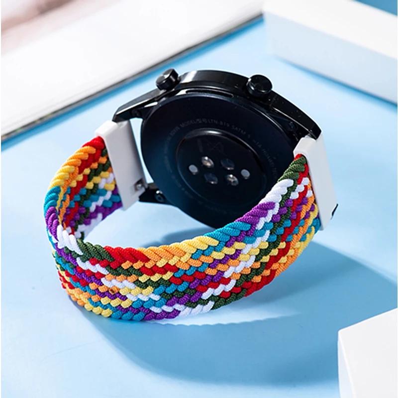 Для Amazfit Heilo Ремешок Браслет на руку Браслет Плетеный Solo Loop Быстросъемный Эластичный Ремешок для часов Браслет Ремешок Helio Чехол