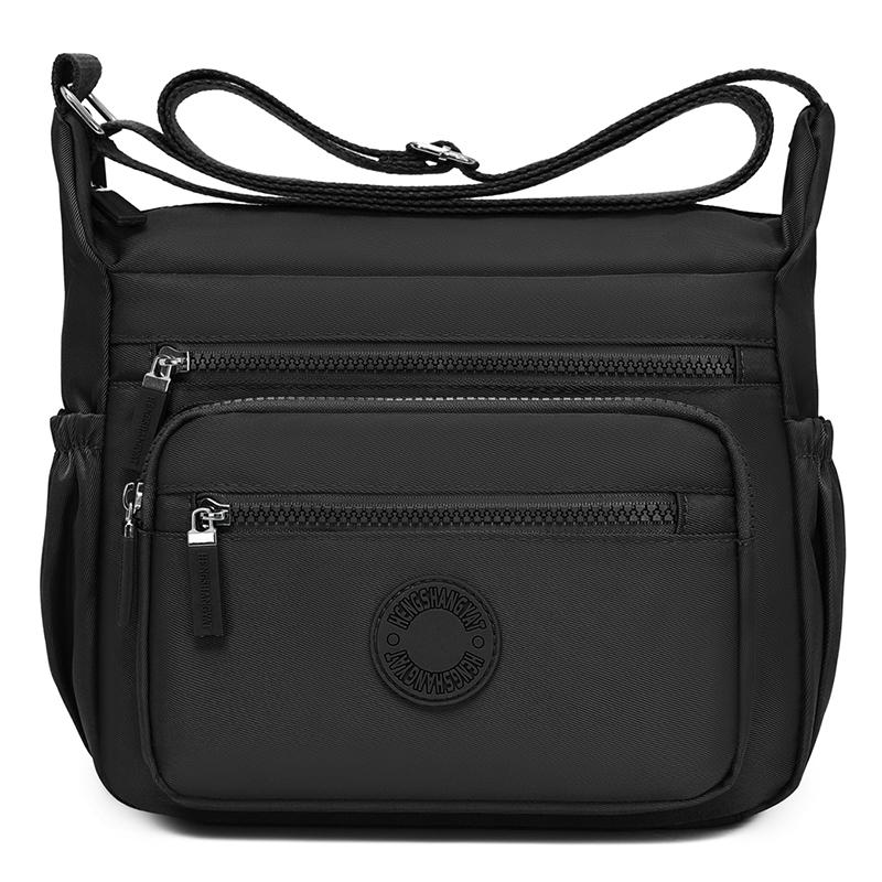 Нейлоновая женская сумка многослойная сумка для мамы большая вместимость сумка через плечо легкая водоотталкивающая сумка кросс-боди