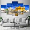 5 шт. пейзаж Золотой храм Амритсар холст картины строительные постеры и принты настенные панно Cuadros домашний декор без рамки