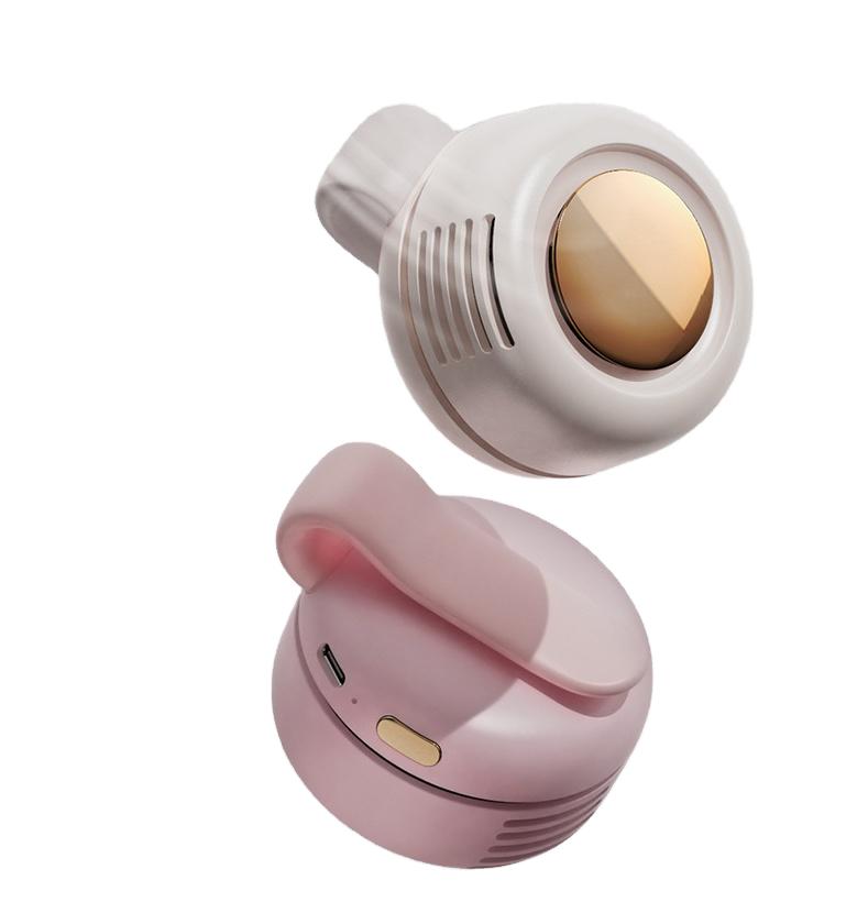 2025 New Arrival USB Rechargeable 5V Portable Mini Fan Wearable Neck Three Speed Options Low Noise 35-39dB Outdoor Plastic
