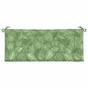 VidaXL Garden Bench Cushion Leaf Pattern 120x50x7 Cm Fabric 361599