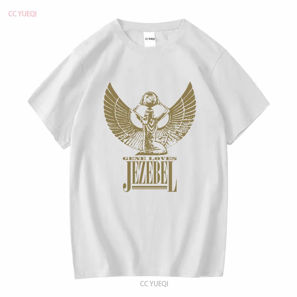 Gene Loves Jezebel Великолепная футболка винтажная стираная топ для повседневной носки унисекс мужской дышащий с принтом универсальный повседневный
