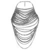Женская цепочка для тела с полой цепочкой, элегантное украшение для тела, аксессуар для тела для ночного клуба, подходит для свадеб и выпускных вечеров