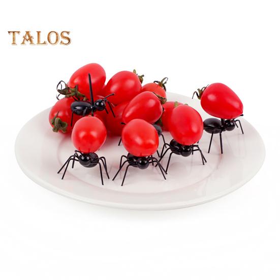 12 шт. фруктовая вилка в форме муравья, безопасная прочная многоразовая десертная вилка для домашней кухни, вечеринки