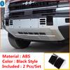Carbon Fiber Look / Matte Black Front  Bumper Protection Sequ Cover Trim Accessories For BYD Equation Leopard 5 2024 2025