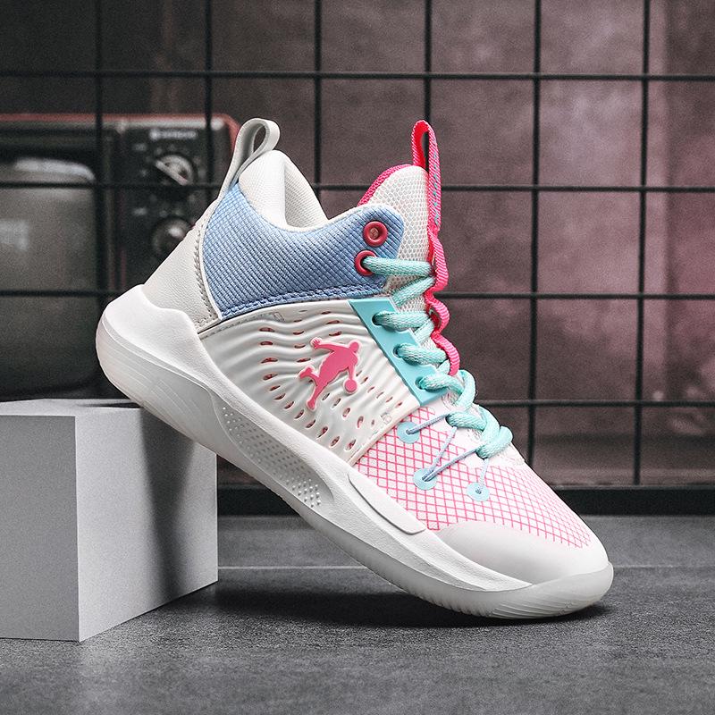 Детские дышащие баскетбольные кроссовки Kobe - Осенняя сетка, Противоскользящие, Мягкая подошва, Износостойкие для спорта и бега в начальной школе