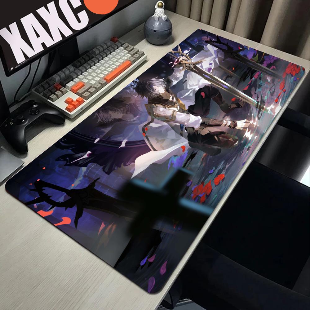HYBXAXC Keyboard MousePad HD print Game Honkai Star Rail Phainon Decoracion Mousepad Computer Accessories Rubber Office Desk Mat