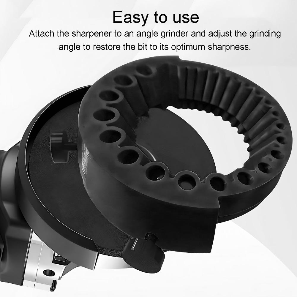 Portable Drill Bit Sharpener Black Power Drill Bit Grinder Home Workshop