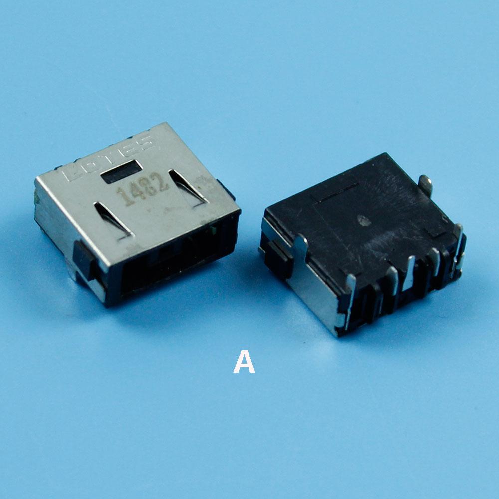 1-10Pc Laptop DC Power Jack Connector For Lenovo Motherboard Power Interface Display Charging Port Square Oral 180/90 Degree Pin