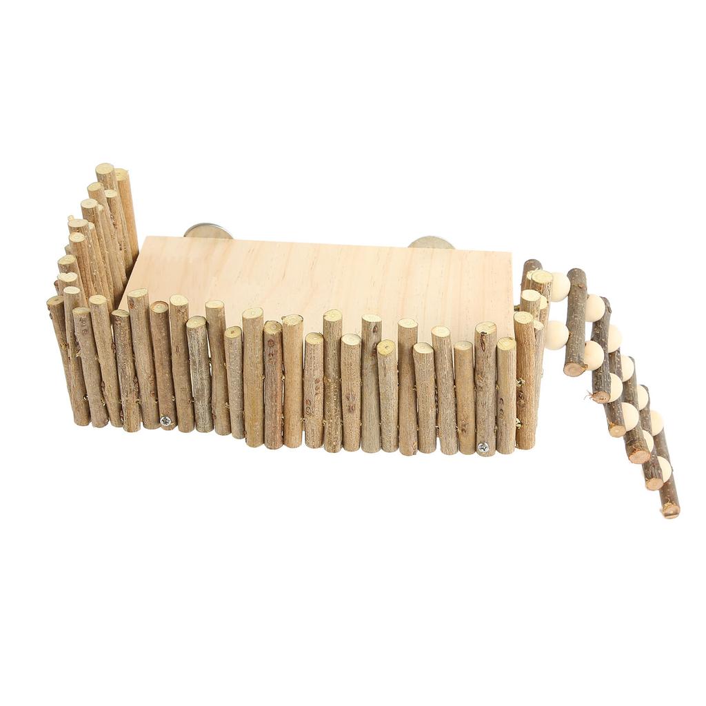 Платформа для лазания хомяка деревянная жевательная игрушка игровая площадка для маленьких домашних животных с ограждением для сахара