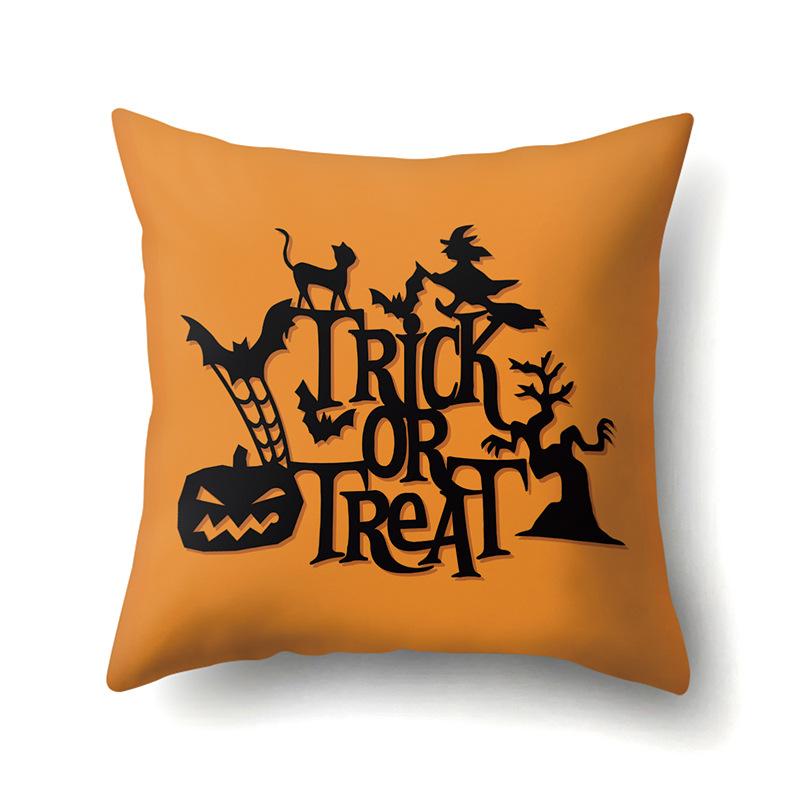 Хэллоуин Наволочка Подушка для поясницы автомобиля Тыква Чехол для диванной подушки Офис Дом Гостиная Наволочка