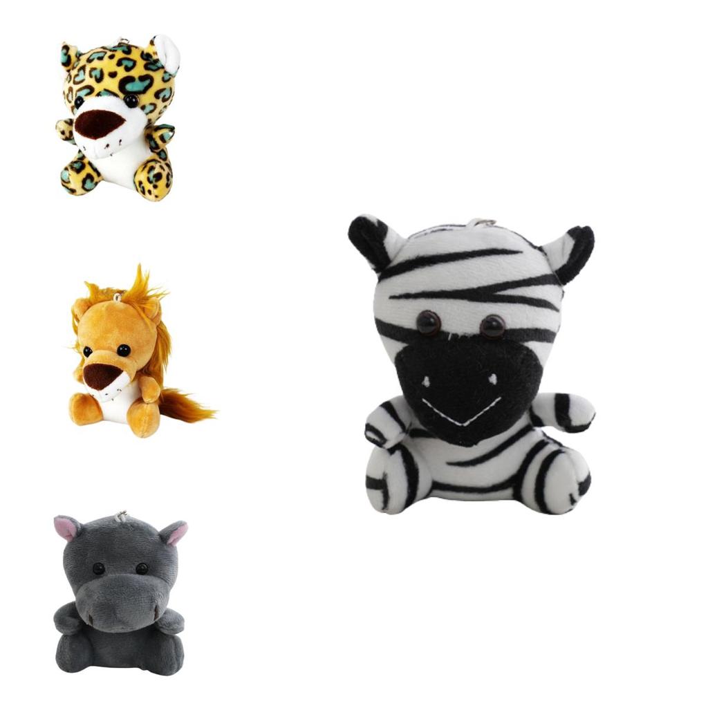 Оптовые куклы-игровые автоматы с лесными животными, плюшевые игрушки «Тигр и лев» четыре дюйма, брелоки, украшения и аксессуары, плюш, ПП хлопок, настраиваемые)