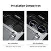 CLFW1 2Pcs Silicone Car Coaster Laser Vehicle Anti-slip Pad Water Cup Slot Mat For Kia KN GT-Line Sportage Ceed Rio Picanto Sorento