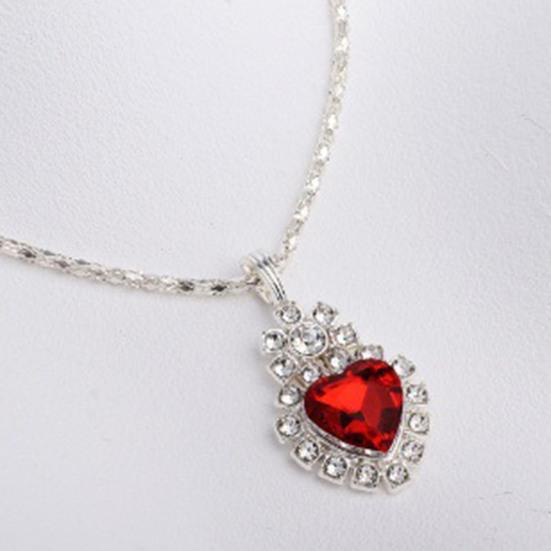 Комплект украшений в форме сердца для женщин, блестящие ожерелье в форме сердца со стразами, серьги, кольца, свадебные украшения, аксессуары