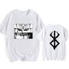 Anime Berserk Graphic Print Summer Men Women Cotton Oversized Short Sleeve T-Shirt Unsex Loose Casual Oversized Top Streetwear Fashion Summer New Tee