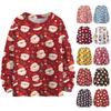 Women's Casual Long Sleeve Woolen Christmas Sweatshirt Fall  Vacation Long Sleeve Pullover