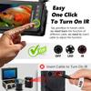 FishPRO Подводная камера для рыбалки HD1080P USB-C, 4,5'' Подледная камера для рыбалки Подарки для мужчин, эхолот (Зарядка через телефон/ПК-кабель), 5000 мАч, светодиод и ИК