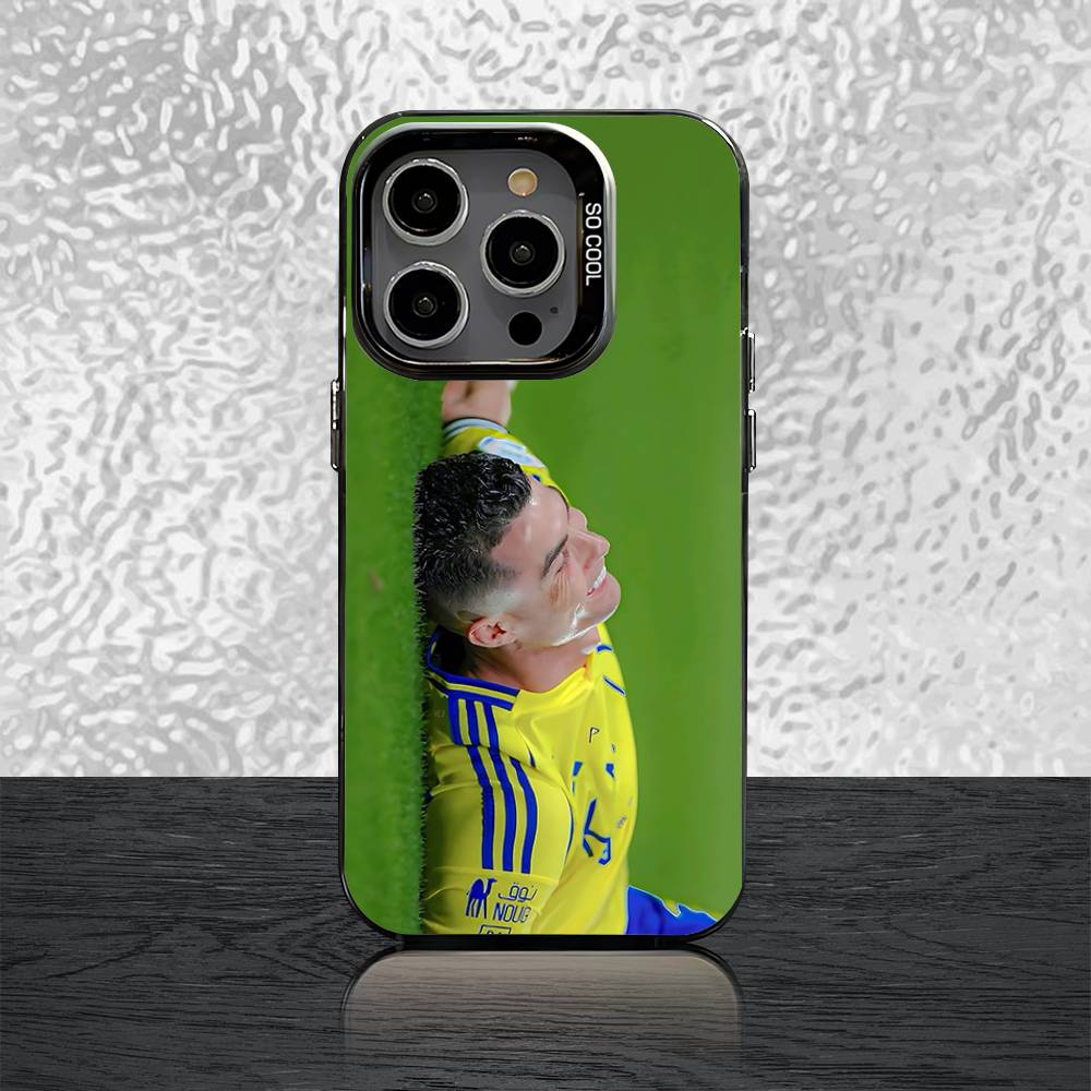 7 ФУТБОЛОВ Чехол для телефона для iPhone 16,15,14,13,12,11,Pro,Max,Plus,Mini,SE Cr7 R-ROnAlDoS Черный Конфетный Матовый Ударопрочный Чехол