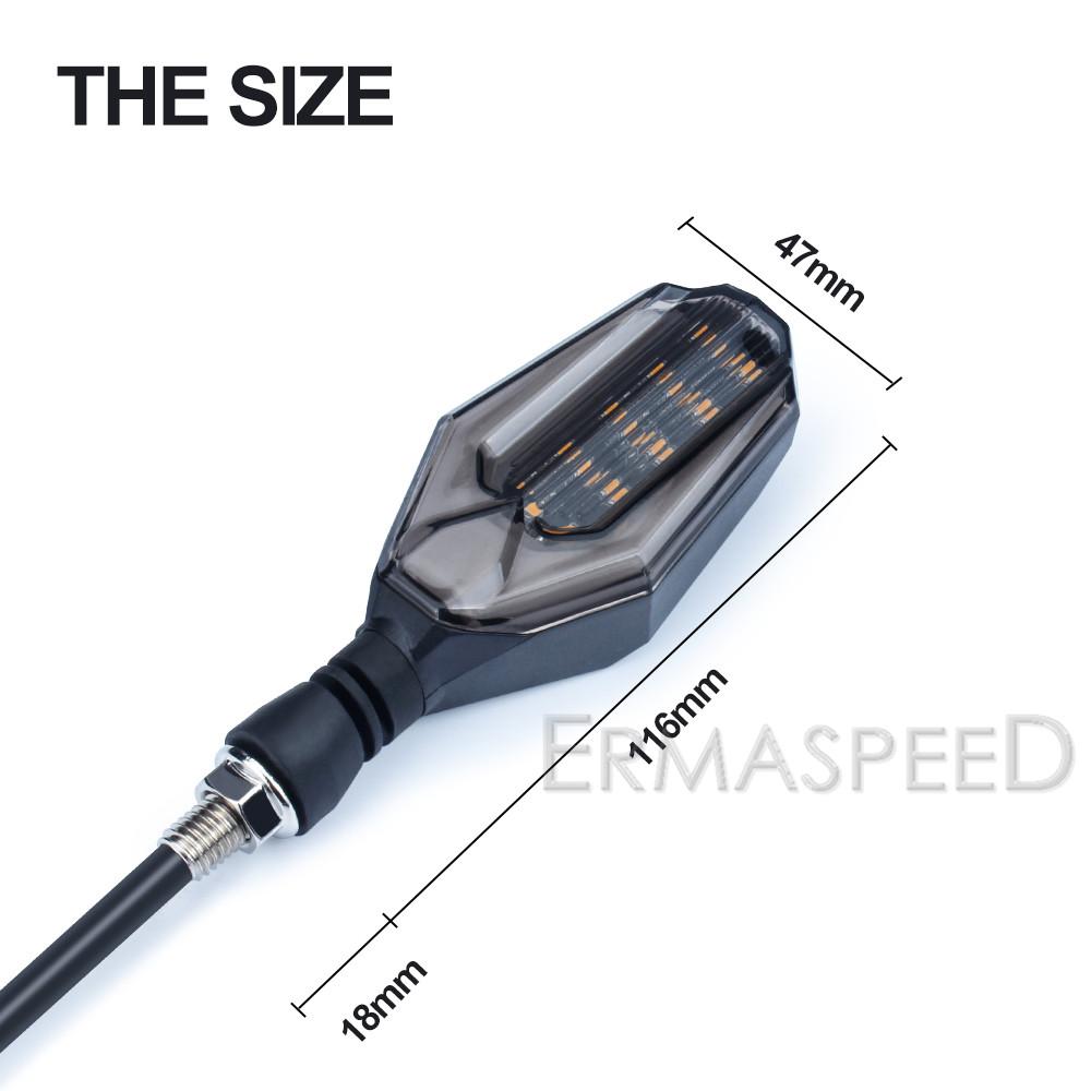 Универсальные светодиодные указатели поворота мотоцикла, мигалка, IPX6, мигалка, янтарные сигналы, дневной свет, индикаторная лампа для мотоцикла