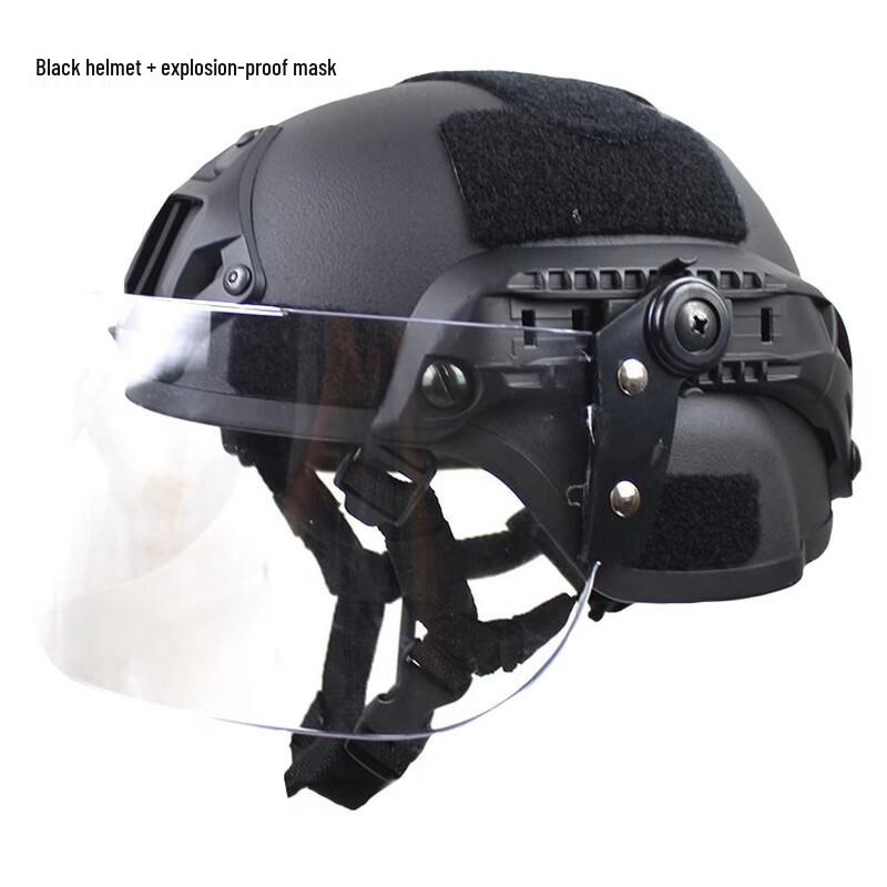 Тактический шлем MICH2000 с прозрачным забралом