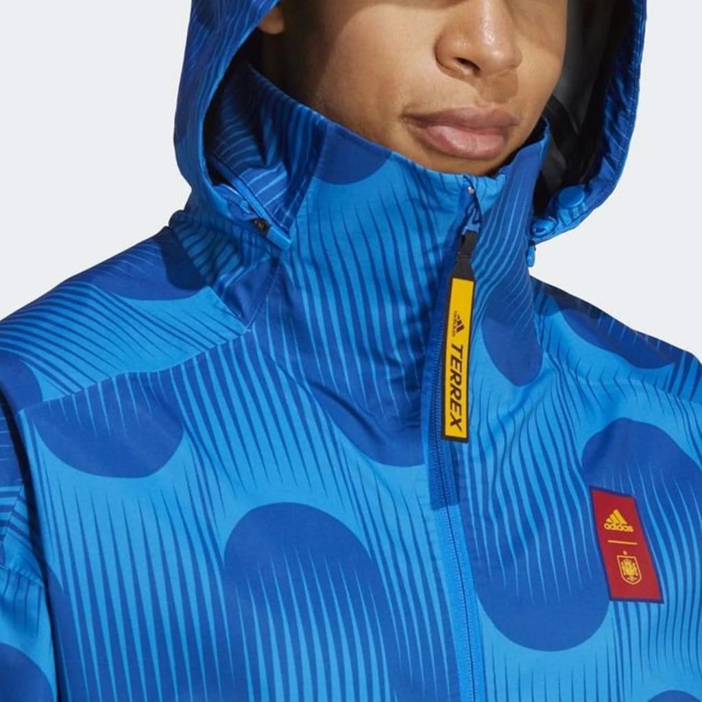 adidas 2022-23 Lifestyler MyShelter Куртка на молнии со стойкой, удобная, мужская, куртки, синяя, HE8899