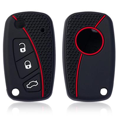 Силиконовый чехол для ключа Брелок для Fiat Panda Idea Stilo Ducato Bravo 500 Doblo Grande Punto Bravo Minibus Linea 3-кнопочный пульт