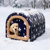Soft Waterproof Dog House Plush Warm Cat Sleeping Cave Comfortable Stray Cat Nest  For Dogs Cat