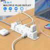 15-IN-1 Multi-Function Intelligent Outlet US Plug Electrical Wall Desktop Socket AC USB Type-C Power Strips Charger  Adapter