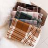 Imitation Cashmere Scarf Autumn And Winter Plaid Versatile Couple Student Scarf Temperament Plaid Long Tassel Shawl High-End Feeling