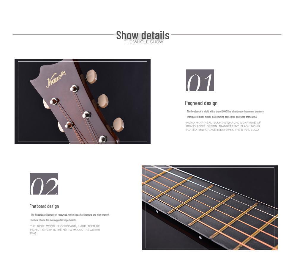 Красная Хлопковая zs-1 38" Народная гитара для начинающих - Деревянная со стальными струнами для мальчиков и девочек