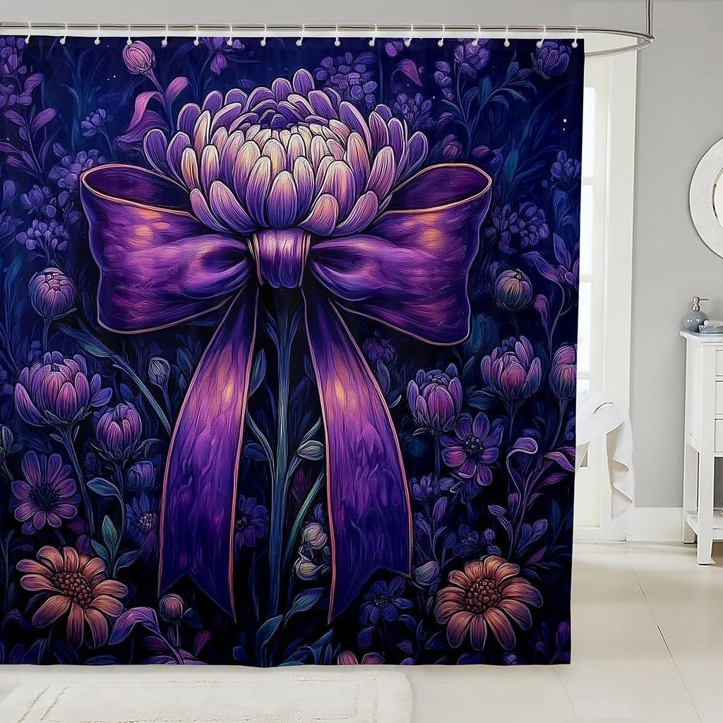 Мультяшный Кот Детские Занавески для Душа,Японская Занавеска для Ванной Укиё-э с Океанской Волной, Абстрактная Полосатая Домашняя Декорация, Морской Синий Ретр